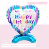 Nuevo Globo de Papel de Aluminio Extra Grande de 66 pulgadas para Boda Día de San Valentín Base de Pie Forma de Corazón Decoración para Fiesta del Festival Qixi