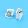 Dc-009A Fijo de 3 Pines 2.1/2.5mm Pin Central Interno Pin Conector Hembra de Alimentación DC de 3 Pines 5521 Blanco