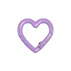 Clips de Resorte Coloridos, Anillas Abiertas Redondas, Anillas de Resorte en Forma de Corazón, Accesorios para Llaveros DIY, Conectores de Aleación
