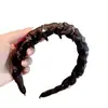Diadema de Nuevo Estilo 2026 para Mujer Envuelto en Pedrería Color Café, Diseño Primavera y Verano, Accesorio para el Cabello Estilo Coreano Dongdaemun, Versión Coreana Diadema