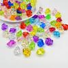 Joyería de hielo luminosa de 18 mm con destello fino, simulación de alta transmitancia, cuadrada y luminosa, cielo estrellado, hielo acrílico.