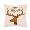 Fabricantes de origen venta caliente transfronteriza Nórdico ins Papá Noel alce terciopelo de piel de durazno cojín estampado funda de cojín