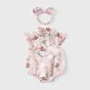 Mameluco de Bebé Niña Ropa de Verano Conjunto para Recién Nacidos Mono de Verano Estilo Chino Delgado Traje para Gatear