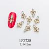 Joyería para Uñas Vintage Decoración de Diamantes de Forma Especial Accesorios Pegatinas para Uñas Joyería para Uñas de Óvalo Hueco Ojo de Caballo Nuevos Productos
