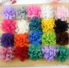Flor de Zapatos Simulada Accesorios para Ropa Flor de Cabeza de Gasa de 7 cm Flor de Cabeza para Niños DIY Accesorios de Flor para Ropa Multicolor en Stock Venta al por Mayor