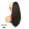 Cabelo longo cacheado explosão de seda de milho rabo de cavalo fofo YAKI fibra química rabo de cavalo com cordão peruca de comércio exterior rabo de cavalo mulher