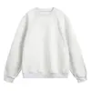 Sudadera con cuello redondo de algodón espacial pesado para hombre, Invierno, Nueva Moda, Marca, Empalme, Holgada, Corta, Informal, Chaqueta