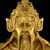 Adorno de Estatua de Bronce de Guan Gong, Estatua de Bronce de Guan Gong con Espadas Cruzadas, Estatua de Adoración para Oficina, Tamaño Grande para Entrada de Sala de Estar