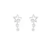 Pendientes de Estrella Super Brillantes Estilo Coreano para Mujer, Diseño de Nicho, Elegantes, Únicos, Exquisitos, Lujo Ligero, Versátiles, Pendientes de Moda al por Mayor