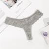 Tanga de Encaje Femenina para Mujer Triángulo Hueca Transpirable Entrepierna de Algodón Amazon Europea y Americana Talla Grande