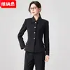 Conjunto de Blazer e Calça Preto Profissional Feminino Outono 2026 para Estudantes Universitárias Baixinhas, Adequado para Estágio e Trabalho, com um Toque de Luxo