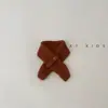 Bufanda para Niños Otoño Invierno Elegante Color Sólido Cruzada Calentador de Cuello Pañuelo para Cuello Ropa de Invierno para Exteriores para Bebé Cubre Cuello de Moda