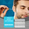 Bastão de Limpeza de Cera de Ouvido Grudenta Limpeza Diária do Ouvido Limpeza Suave Remoção de Cera de Ouvido Grudenta Conveniente de Usar Bastão de Limpeza