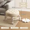 Banqueta pequena com roda universal banqueta redonda móvel para casa artefato para levar crianças sala de estar infantil mesa de centro rodízios de placa de rejunte banqueta baixa
