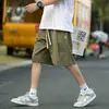 Comercio exterior Ropa de trabajo estilo japonés verano delgado holgado versátil color liso pierna recta deportivos casuales shorts para hombre
