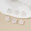 [Paquete de 30] Flor de Cinco Pétalos de Resina Cuentas de Plástico Galvanizado Accesorios para Cadena de Teléfono Móvil desde la Fábrica de Origen