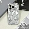 Funda para teléfono Apple 17 Promax Flame Hollow-Out con disipación de calor, iPhone 16 Electroplated Matte 15 Funda suave antigolpes