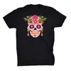 Camiseta Deportiva de Verano para Hombre 2026 con Estampado 3D de Calavera Estilo Americano, Camiseta de Algodón Puro Personalizable para Hombre, Artículo para Verano Caluroso