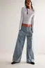 Estilo Europeo y Americano Fábrica de Ropa para Mujer de Comercio Exterior Suministro Pantalones Largos de Mezclilla para Mujer Adelgazantes Sueltos Jeans Acampanados Venta al por Mayor