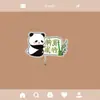 Gancho Panda Guoshengfu Sem Furo Acrílico Gancho Adesivo Fofo Armazenamento de Entrada Gancho Pequeno de Parede