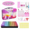 Nuevo kit de pintura de diamantes DIY color degradado bicolor paquete de 30 bolsa de almacenamiento para botellas traje de herramientas para 60 botellas