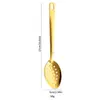 Juego de cocina de acero inoxidable 201 con mango largo, cuchara y espátula bañadas en oro para el hogar transfronterizo, cuchara sopera y espumadera de acero inoxidable