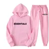 Nuevo conjunto de sudadera con capucha estilo americano con estampado de letras, casual y versátil, marca de moda, sudadera y pantalones de chándal holgados, unisex