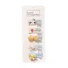 Presilhas Fofas de Bico de Pato Listradas para Crianças, Meninas, Bebês, Conjunto de 5, Presilhas de Cabelo com Esquema de Cores para Jardim de Infância