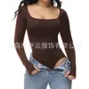 Comercio Exterior talla extra Otoño e Invierno Ropa Moldeadora Siaman Ropa Interior Moldeadora Seamless de Manga Larga Calentamiento Ligero Moldeadora de Vientre Siaman para Mujer