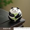 Tarro de Té de Cerámica Estilo Chino Panda Pequeño Tarro Portátil para Almacenamiento de Té Tarro Sellado a Prueba de Humedad Contenedor de Té para Regalo Puede Imprimir Logo