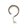 Pulsera de Doble Círculo de Madera de Ala de Pollo "Temporada Qingqiu" de Alto Valor Estético Retro Estilo Chino Nuevo Azur Congelado Anillo Giratorio para Mujer