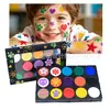Set de pintura con sellos de 9 colores y 9 esponjas, set en blíster a base de agua y aceite, set de caja de regalo DIY con sellos personalizados