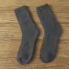 Meias novas de lã para outono e inverno, meias quentes femininas, meias felpudas grossas, meias de cor sólida puxadas, meias da lua