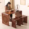 Nueva Mesa de Estudios Nacionales Chinos Mesa Antigua de Madera Maciza Clase de Entrenamiento Escritorio de Estudiante Ir Ceremonia del Té Mesa de Caligrafía y Pintura