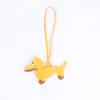 Llavero Creativo Lindo Estilo Europeo Perro Salchicha Cuero PU Colgante de Bolsa Joyería para Llaves de Coche Venta Caliente de Comercio Exterior Explosiones
