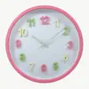 Reloj de Pared Silencioso Simple Creativo Moda Sala de Estar 12 Pulgadas Color Caramelo Reloj de Pared para el Hogar Reloj Publicitario