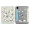 Padrão Xadrez Azul Design de Gota d'Água em Tela Cheia Capa Protetora Dobrável 3+A para iPad 11, Novo Modelo para Air 8/7, Pro com Compartimento para Caneta, Mini