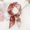 Bufanda de Seda de 26 Letras Banda para el Cabello para Mujer Super Hermosa Elegante Corea del Sur Decorativa Bufanda Pequeña Corbata Cinta para Bolsa Combinable