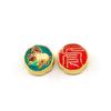Soltando aceite cloisonné doce accesorios del zodiaco este año pulsera agujero de la cuerda Zodiaco Dorado aleación de estilo nacional cuentas