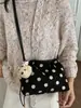 Diseño único, bandolera casual moderna y a la moda, moda ins coreana de lunares, bolso simple y fresco para debajo del brazo