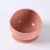 Atacado tigela de comida para bebê treinamento especial para bebês aprenda a comer tigela de arroz ventosa de silicone integrada anti-queda utensílios de mesa para crianças