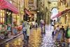 1000 Pintura al Óleo Animal Viajero Espacial Paisaje Mar Egeo Pintura al Óleo Decoración Rompecabezas de Papel para Adultos Fuente Transfronteriza