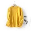 Suéter Infantil Otoño e Invierno Estilo Nuevo para Niños y Niñas Suéter de Felpa Cuello Redondo Jersey Ropa Interior Casual Suéter Cálido Capa Base para Mujeres