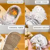 Sapatos Infantis Agan Outono Novo Estilo Laço Pérola Decoração de Desenho Animado Meninas Cano Baixo Velcro Casual Sapatos Esportivos