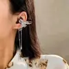 Hebilla de Orejera con Lazo de Diamantes Completos, Oso Lindo, Copo de Nieve, Mariposa con Borla, Clips Hebilla Accesorios, Hebilla de Orejera Única de Nicho