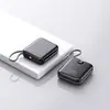 Adequado para Power Bank de Carregamento Rápido PD da Apple, Pequeno e Portátil, Cabos Duplos Embutidos, 20.000 mAh, Power Bank Móvel de Carregamento Rápido com Capacidade Real