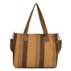 Bolso Tote Rayado Color Contrastante Gran Capacidad Bolso de Mujer 2025 Nuevo Bolso de Lona Bolso de Mano Simple Bolso de Hombro Bolso de Mujer