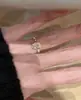 Anel Zircônia Exquisito de Nicho para Mulheres, Cor Ouro Rosa, Cravação Oval, Super Brilhante, Anel Elegante de Alta Qualidade, Design de Nicho