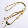 Estilo Tíbet Wen Juega Colgante Tejido a Mano Collar Cuerda Estilo Étnico Colgante Pintado a Mano Thangka Buda Marca Zakilam Colgante de Cuello