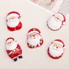 Acessórios de Resina DIY Desenho Animado Joias Cartão Grande Velhinho de Natal Clipe de Cola de Chantilly Capa de Celular Fivela de Sapato Chaveiro Pingente